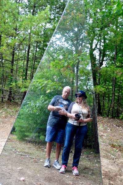 The two RV Gypsies reflected into the mirror pyramid.